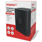 Staples - Déchiqueteur commercial à coupe en fragments - 24 feuilles-Durée de fonctionnement continu de 40 minutes avec un temps de refroidissement de 50 minutes entre les cycles 