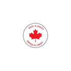 Made in Canada Label, 1/2" Circle, 1000 Pack-Roll Quantity: 1,000 labels per roll