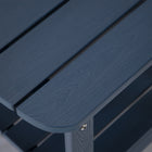 Backyard Lifestyles Side Table with Shelf - Navy Blue-Stain Resistant and Easy to Clean.