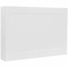 JAM Paper Blank Flat Note Cards - 4Bar A1 Size - 3-1/2" x 4-7/8" - White Panel - 100 Pack-Size: 3.5" x 4.875" (Fits perfectly inside a 4 Bar Envelope)