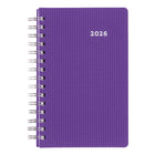 Brownline - 2026 Agenda quotidien DuraFlex avec couverture texturée extra robuste - 8 po x 5 po - Couleurs assorties - Anglais-Planificateur mensuel avant chaque mois