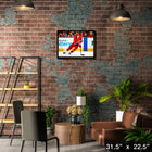 Martin Necas Carolina Hurricanes - Framed Canvas - 31" x 22"-Officially licensed by the NHL and NHLPA