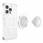 PopSockets PopGrip For Magsafe Round With Adapter Ring - Clear-50% stronger magnets*