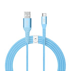 LOGiiX Vibrance Braid 1.2M USB-A to USB-C - Turquoise-1.2M (*3.94 ft) USB-A to USB-C cable to charge & sync USB-C devices