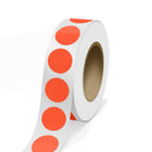 JAM Paper Standard Label Rolls - Burst - 2.25" Seal - Neon Red - 125 Labels/Roll-Colour: Neon Red | Make your mail stand out with colourful shipping address labels.
