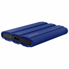 Samsung - T7 1TB USB 3.2 Gen. 2 Shield Portable SSD - Blue-AES 256-bit hardware encryption