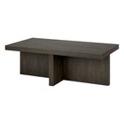 Hudson&Canal Elna 44"W Rectangular Coffee Table - Alder Brown-Tabletop features a weight capacity of 50 lbs