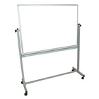 Luxor - Tableau blanc magnétique deux côtés avec cadre en aluminium, 48 po x 36 po-Surface magnétique sur les deux côtés