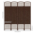 HOMCOM - Paravent autoportant à 4 panneaux ondulés en fibre pour bureau à domicile - brun-Son design pliant avec quatre panneaux et neuf charnières en métal vous permet de créer un nouveau look et d’économiser de l’espace lorsqu’il n’est pas utilisé
