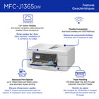 Brother - MFC-J1365DW Imprimante tout-en-un à jet d’encre couleur sans fil INKvestment avec impression recto verso automatique et écran couleur de 1,8 po-Accès aux applis en nuage  sur l’écran couleur de 1,8 po