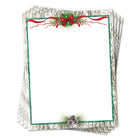 Geographics Pinecones and Ribbons Letterhead - 8.5" W x 11" H - 70 Pack-Letter: 8-1/2" W x 11" H