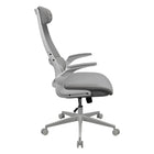 COUGAR Stryder Office Chair with Lumbar Support & Flip-Up Armrests - White-Contoured Lumbar Zone: Subtly integrated into the backrest, the ergonomic lumbar support encourages upright posture and reduces lower back strain during extended use