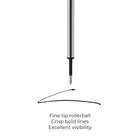 A.T. Cross Rollerball Pen Refill - Fine - Black-The Cross Rollerball Refill, Fine Point, 8015- Black is compatible with the Cross Century II, Townsend, ATX, Peerless, Wanderlust, Botanica, Bailey, Bailey Light, Edge and Calais Rollerball Pens (sold separately.)