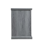 Manhattan Comfort Franklin 60" Traditional TV Stand - Grey-Beveled Top and Bottom Base Adding Style and Character