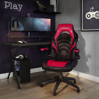 Emerge - Fauteuil de jeu en cuir reconstitué Vortex de la gamme - noir et rouge-Supporte jusqu’à 275 lb
