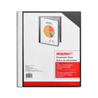 Staples® - Chemises de présentation en poly à pochettes multiples, 10 pochettes, noir-Ces dossiers multipochettes polyvalents vous permettent de catégoriser facilement le contenu  
