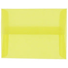 JAM Paper - Enveloppes d'invitation en vélin translucide A1 à 4 barres - 3,625 po x 5,125 po - Jaune primaire - paquet de 25 (1591616)-Couleur : jaune primaire.