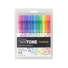 Tombow Twintone, Rainbow, 12/Pack-Extra-fine tip for very precise writing 0.3mm