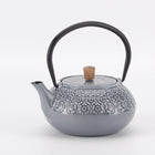 Minimal Enamelled Cast Iron Teapot - Sakura Grey - 0.6 L-Beautiful glossy enameled surface looks like ceramic