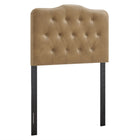 Modway Annabel Faux Leather Twin Headboard - Toast-Faux Leather Upholstery