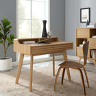 Modway Render 39.5" Writing Desk - Oak-Perfect For Apartment Or Dorm
