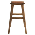 Modway - Saoirse Cuir Tabouret de bar en bois - Brun noyer - Ensemble de 2-7