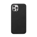 General Supply Goods + Co - Étui en Cuir Végétalien iPhone 12/12 Pro avec Boutons Métalliques Compatible avec Magsafe - Noir-Pour iPhone 12/12