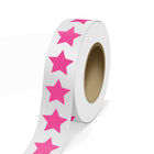 JAM Paper - Rouleaux d'étiquettes standard - en forme d'étoile - 2 3/4 x 2 7/8 - rose fluo - 125 étiquettes/rouleau-Couleur : rose fluo | Faites ressortir votre courrier avec des étiquettes d'adresse d'expédition colourées.
