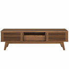 Modway Render 59" TV Stand - Walnut-Two Adjustable Storage Shelves
