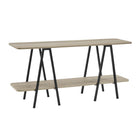 Manhattan Comfort Celine 47.24" Modern Console Table - Rustic Grey-Perfect to Display Home Décor Items, Frames, Tchotchkes and Trophies