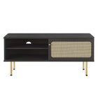Modway Cambria 47" TV Stand - Black-Non-Marking Foot Caps