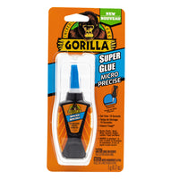 Gorilla Super Glue Micro Precise - 5g-Impact Tough: Reinforced to increase impact resistance and strength