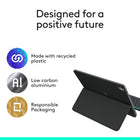 Logitech Flip Folio Keyboard Case for iPad 11/13 Pro (M4/M5) Air 13/11(M2/M3/M4)5th Gen - Graphite-Folio Weight: Weight: 21.5 oz; Keyboard Weight: 7.3 oz 