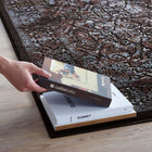 Modway Westia Ornate Turkish Vintage Area Rug - 8 ft W x 10 ft L - Dark Brown/Silver Blue-Polypropylene / Polyester Blend