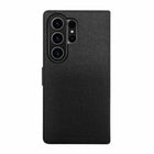 Blu Element - Folio 2-en-1 pour Samsung Galaxy S26 Ultra, Noir-Matière semi-douce de qualité supérieure, cousue à la main