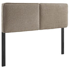 Modway Lindee Boucle Fabric Queen Headboard - Oatmeal-Pillow Style Headboard