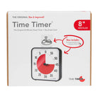Time Timer Original Medium 8" Timer-The Original Visual Time Timers (8" and 12") are perfect for individuals or larger groups due to their size, include an on/off alert, have no loud ticking and include the high-contrast red disk that disappears as time passes