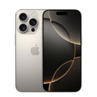 Apple iPhone 16 Pro 6.3" - 128 GB - Natural Titanium - Unlocked-Stunning Titanium Design: iPhone 16 Pro has a strong and light titanium design with a larger 6.3-inch Super Retina XDR display. It's remarkably durable with the latest-generation Ceramic Shield material that's 2x tougher than any smartphone glass
