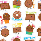Eureka Chocolate Scented Stickers - 6 Packs of 80-For best results, scratch stickers to release scent