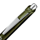 Pentel EnerGel Dark Colours Retractable Gel Roller Pen - 0.7mm - Olive Black-Sleek & stylish barrel design with metal accents for a professional look