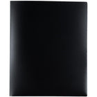 JAM Paper - Chemises multi-poches en plastique robuste - organiseur à 4 pochettes - noir - Paquet de 2-Taille : 9 1/2 x 11 5/8 pouces | S'adapte facilement aux documents de 8,5" x 11"