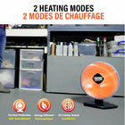 Handy Heater - Chauffage électrique d'appoint en céramique Heatwave Heat Dish Parabolic 1500W-2 modes de chauffage pour une chaleur intérieure personnalisée : ce chauffage électrique céramique parabolique offre 2 modes de chauffage polyvalents, vous permettant de personnaliser votre température intérieure idéale pour toute pièce ou niveau de confort personnel.