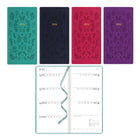 Letts 2026 Woodland Week-to-View Planner with Embossed Cover - 6-7/8" x 3-1/8" - Assorted Colours - Multilingual -12-Month: January 2026 to December 2026