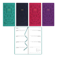 Letts 2026 Woodland Week-to-View Planner with Embossed Cover - 6-7/8" x 3-1/8" - Assorted Colours - Multilingual -12-Month: January 2026 to December 2026