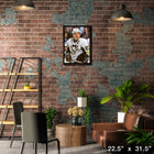 Sidney Crosby Pittsburgh Penguins Close-up - Framed Canvas - 22" x 31"-Officially licensed by the NHL and NHLPA