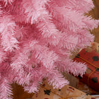 HOMCOM 5' Artificial Christmas Tree with Auto Open - Pink-Sturdy and stable base for better stability 