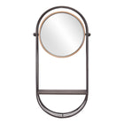 Zuo Saroni Mirror Shelf - Antique Grey-Dimensions: 5.1" L x 15.0" W x 28.0" H