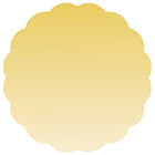JAM Paper - Rouleaux d'étiquettes standard - en forme de coquille Saint Jacques - 1 5/8 x 1 5/8 - feuille dorée mate - 125 étiquettes/rouleau-Taille : festonné (1 5/8 x 1 5/8 pouces) | Les autocollants promotionnels DIY imprimables sont faciles à créer et à personnaliser.
