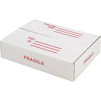 Staples Corrugated Boxes, 11" x 8" x 2" White, 2 Pack-Protect your shipments
