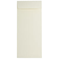 JAM Paper Enveloppes-pochette Strathmore avec fermeture gommée, 5 x 11 1/2 po, blanc naturel, paq./100-Blanc naturel
